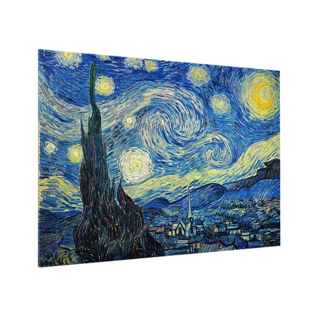 Glass splashback kitchen Vincent van Gogh - Starry Night
