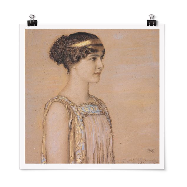 Poster - Portrait of Mary in a Greek Costume