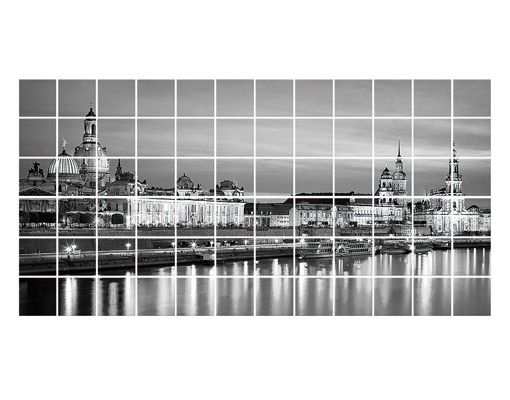 Tile sticker - Canaletto's View At Night II