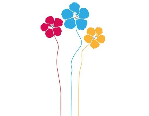 Window sticker - Flower Trio
