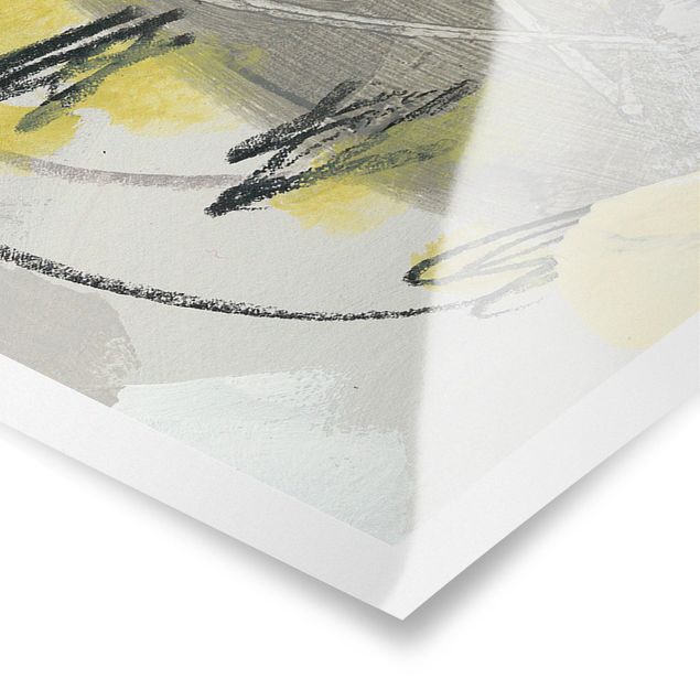 Panoramic poster abstract - Lemons In The Mist I
