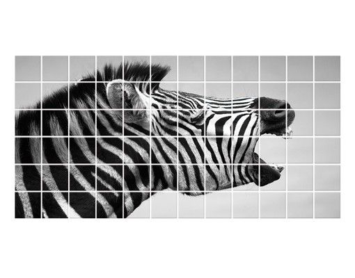 Tile sticker - Roaring Zebra ll