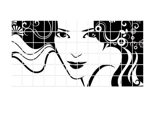 Tile sticker - Spring portrait image