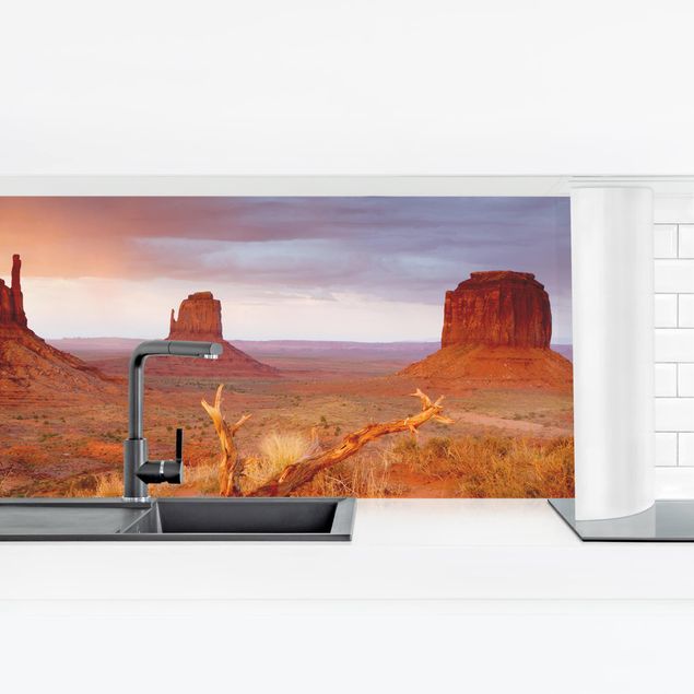 Kitchen wall cladding - Monument Valley At Sunset