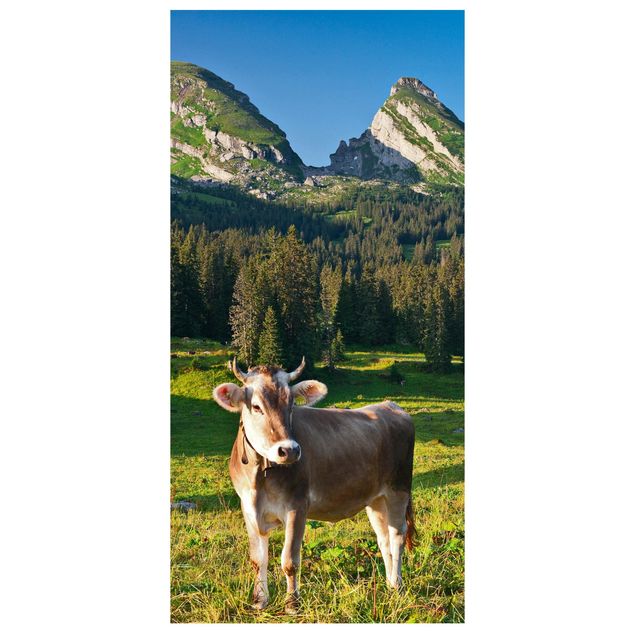Room divider - Swiss Alpine Meadow With Cow
