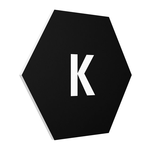 Forex hexagon - Letter Black K