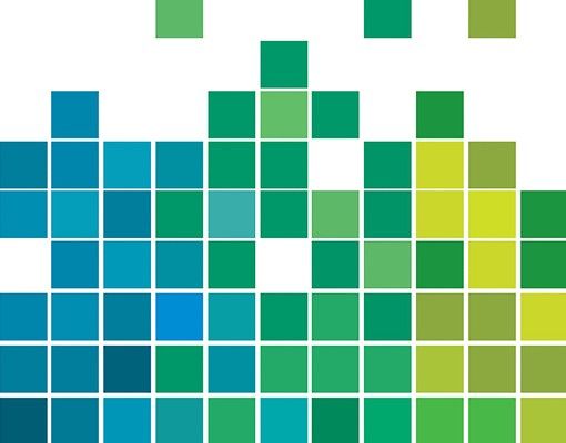 Tile sticker - Pixel Rainbow