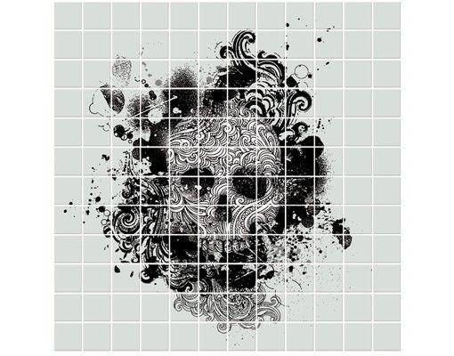 Tile sticker - Skull