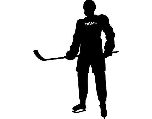 Custom text wall decals Wall Decal no.RS109 Customised text Ice Hockey