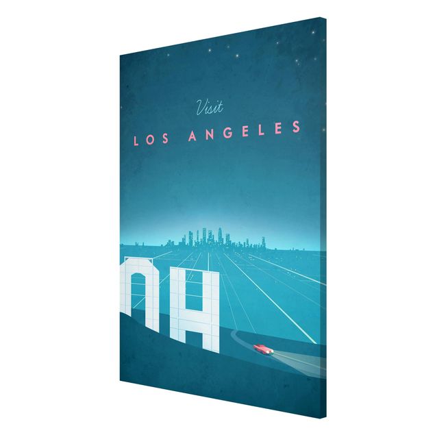 Magnetic memo board - Travel Poster - Los Angeles