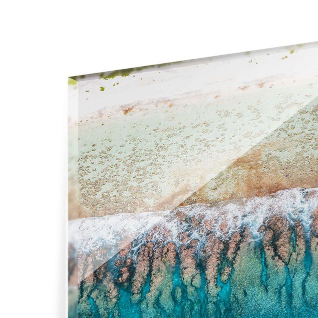 Glass Splashback - Wave At Beach - Landscape format 4:3