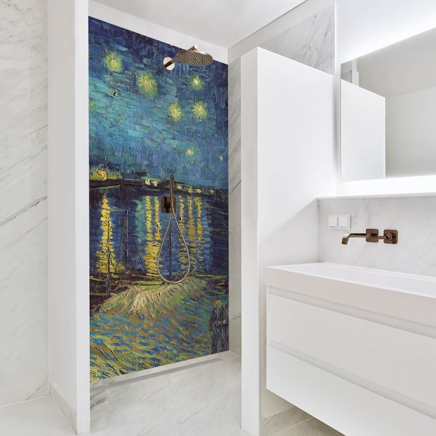 Shower wall cladding - Vincent Van Gogh - Starry Night Over The Rhone