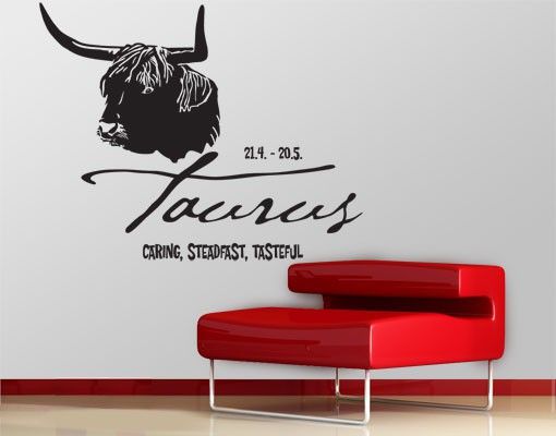 Wall sticker - No.UL759 Zodiac Sign Taurus