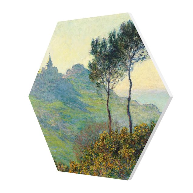 Forex hexagon - Claude Monet - The Church Of Varengeville At Evening Sun