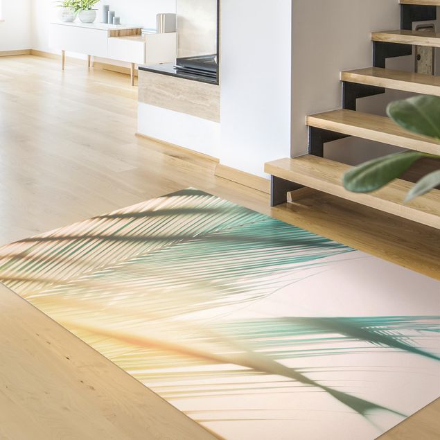 contemporary rugs Tropical Plants Palm Trees At Sunset ll