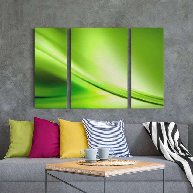 Print on canvas 3 parts - Green Valley