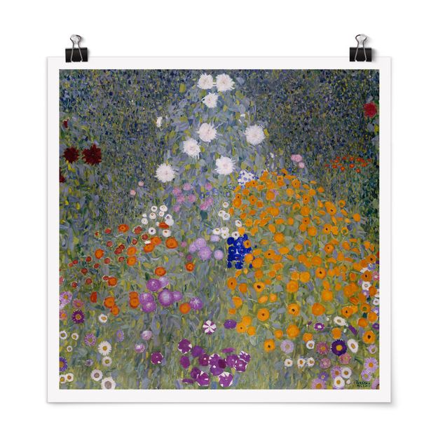 Poster - Gustav Klimt - Cottage Garden