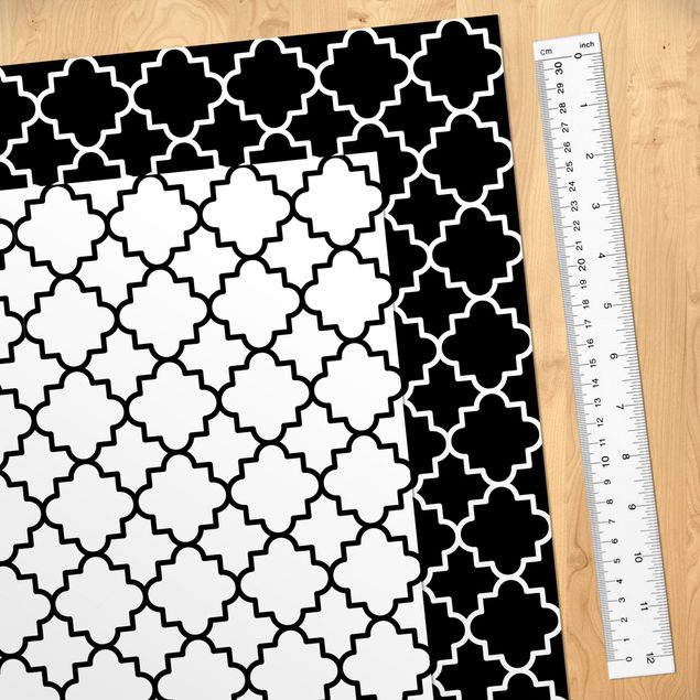 Adhesive film - Moroccan Tile Pattern Quatrefoil Set