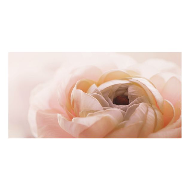 Splashback - Focus On Light Pink Flower - Landscape format 2:1