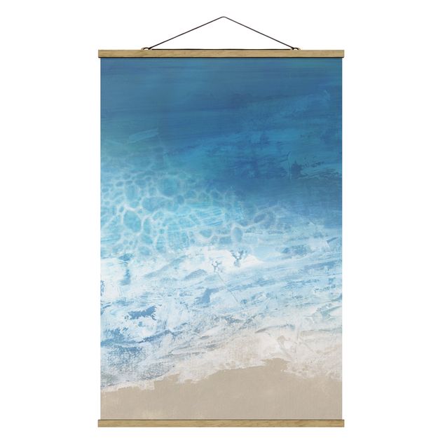 Fabric print with poster hangers - Tides In Color I