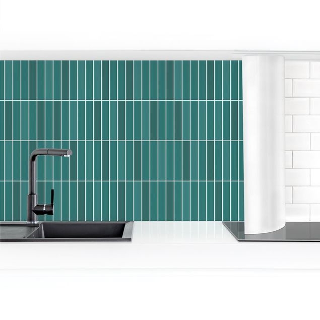 Kitchen wall cladding - Subway Tiles - Turquoise