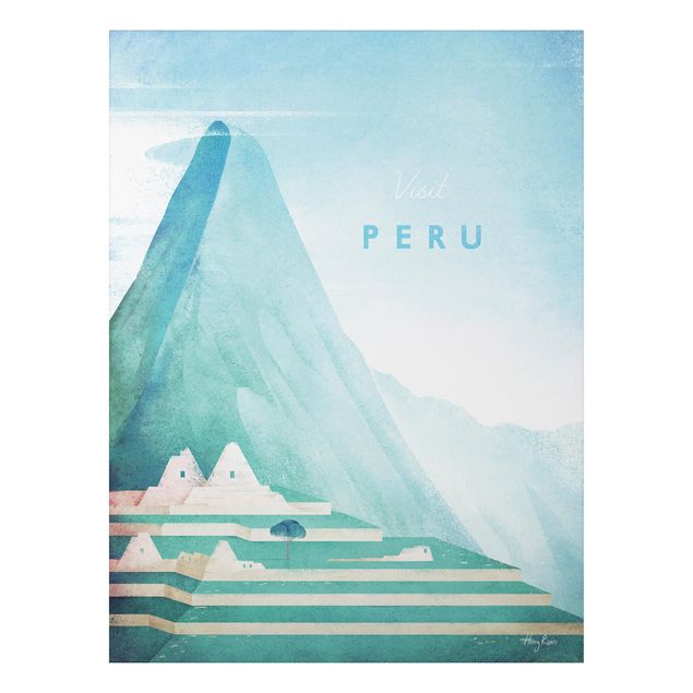 Print on aluminium - Travel Poster - Peru