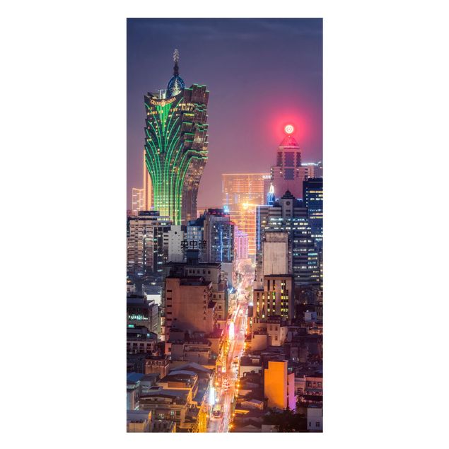 Magnetic memo board - Illuminated Night In Macao