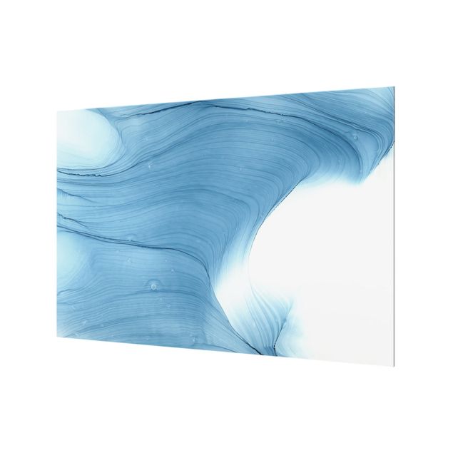 Splashback - Mottled Mid-Blue - Landscape format 3:2