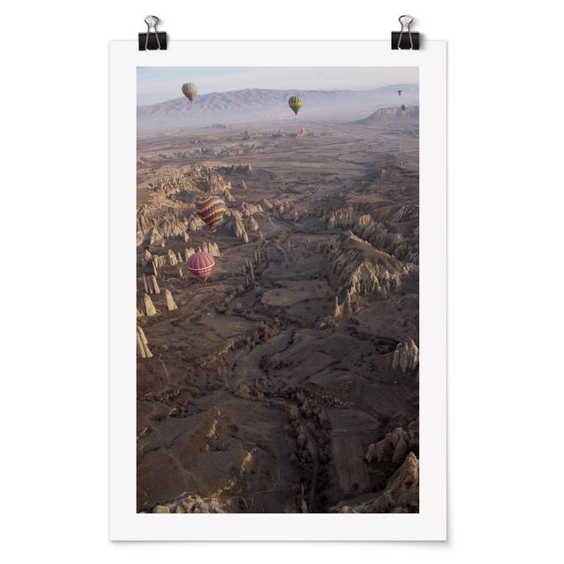 Poster nature & landscape - Hot Air Balloons Over Anatolia
