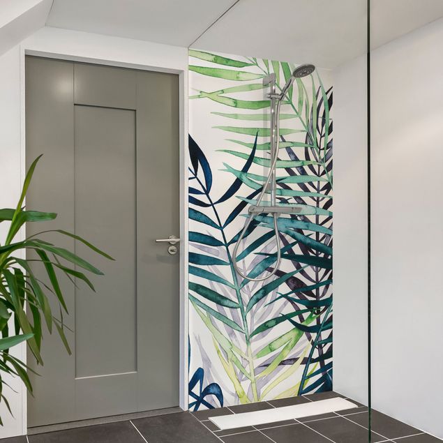 Shower wall panels Exotic Foliage - Palm Tree