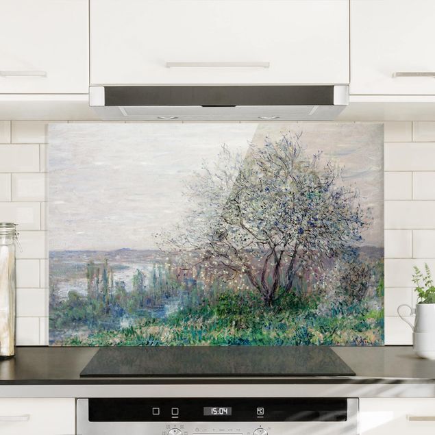 Glass splashback art print Claude Monet - Spring in Vétheuil