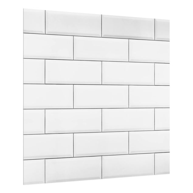 Glass splashback stone White Ceramic Tiles