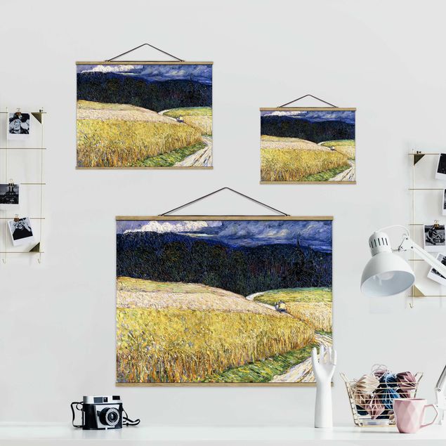 Fabric print with poster hangers - Wassily Kandinsky - Kallmünz - Thunderstorm (The Stagecoach)
