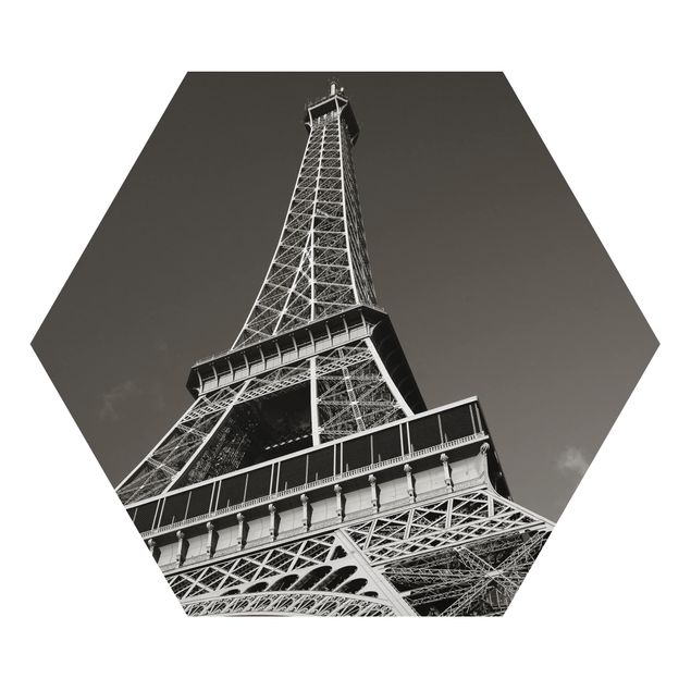 Alu-Dibond hexagon - Eiffel tower