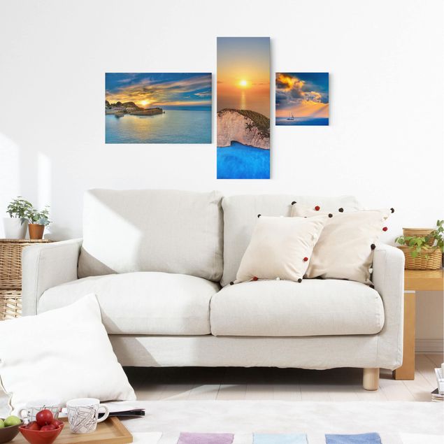 Print on canvas 3 parts - Sunsets