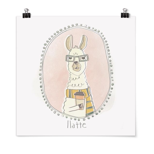 Poster - Caffeinated Lama