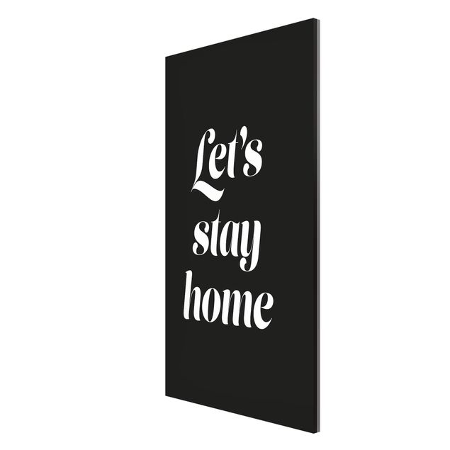Magnetic memo board - Let's stay home Typo