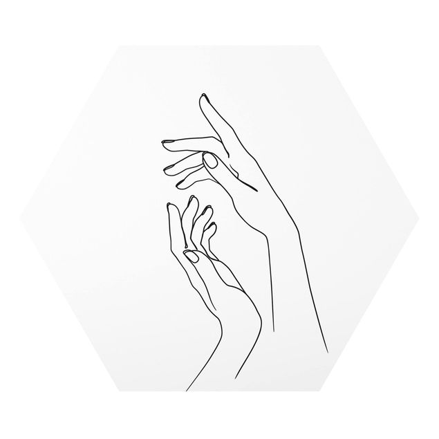 Forex hexagon - Line Art Hands