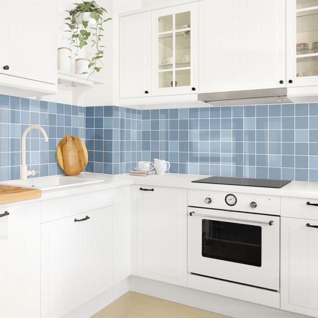 Kitchen splashbacks Mosaic Tiles - Light Blue