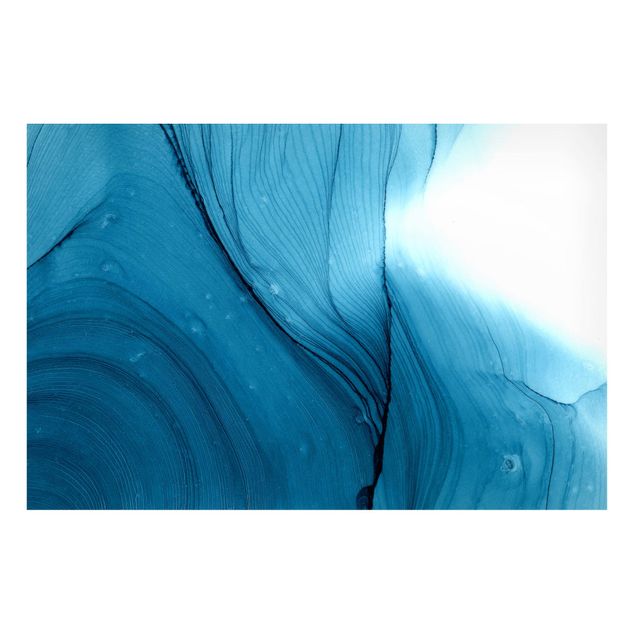 Magnetic memo board - Mottled Blue