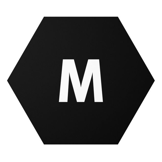 Forex hexagon - Letter Black M