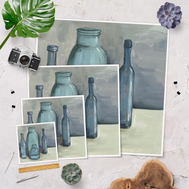 Poster - Still Life With Glass Bottles II