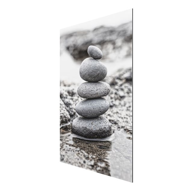 Print on aluminium - Stone Tower In Water