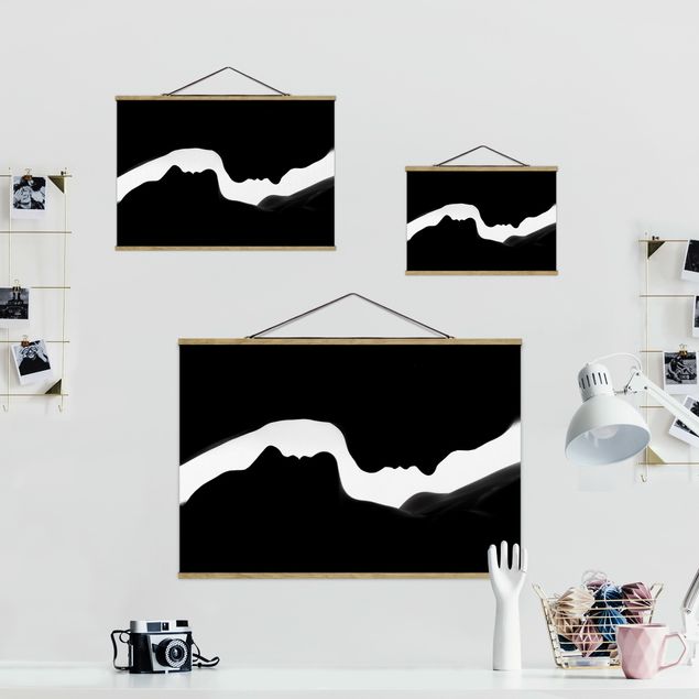 Fabric print with poster hangers - Silhouettes