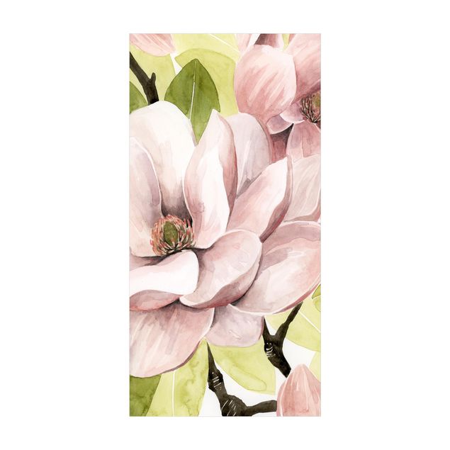 Flower Rugs Magnolia Blushing I