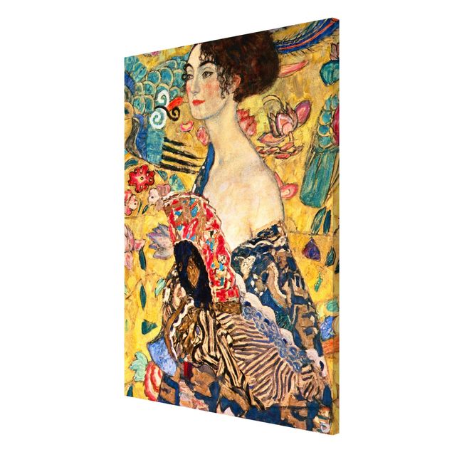 Magnetic memo board - Gustav Klimt - Lady With Fan