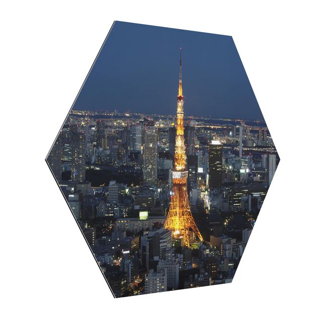 Alu-Dibond hexagon - Tokyo Tower