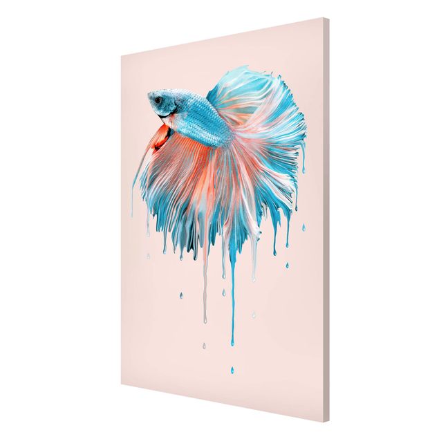 Magnetic memo board - Melting Fish