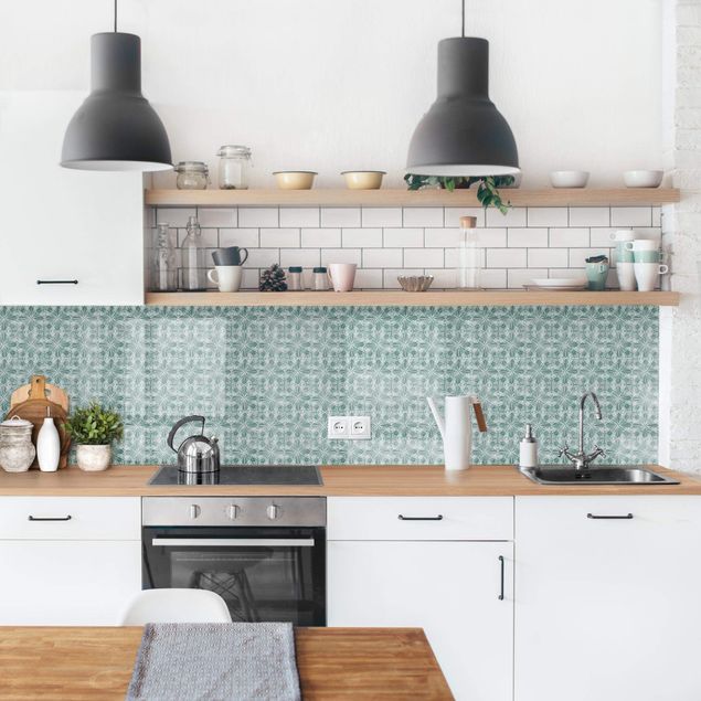 Kitchen splashback tiles Vintage Pattern Geometric Tiles II
