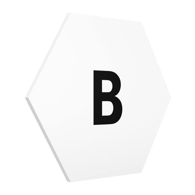 Forex hexagon - Letter White B